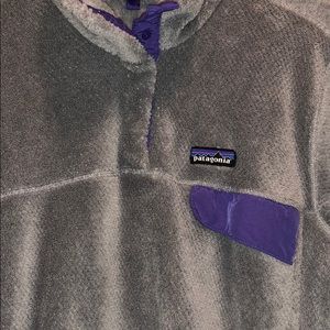 Grey Patagonia Fleece Pullover